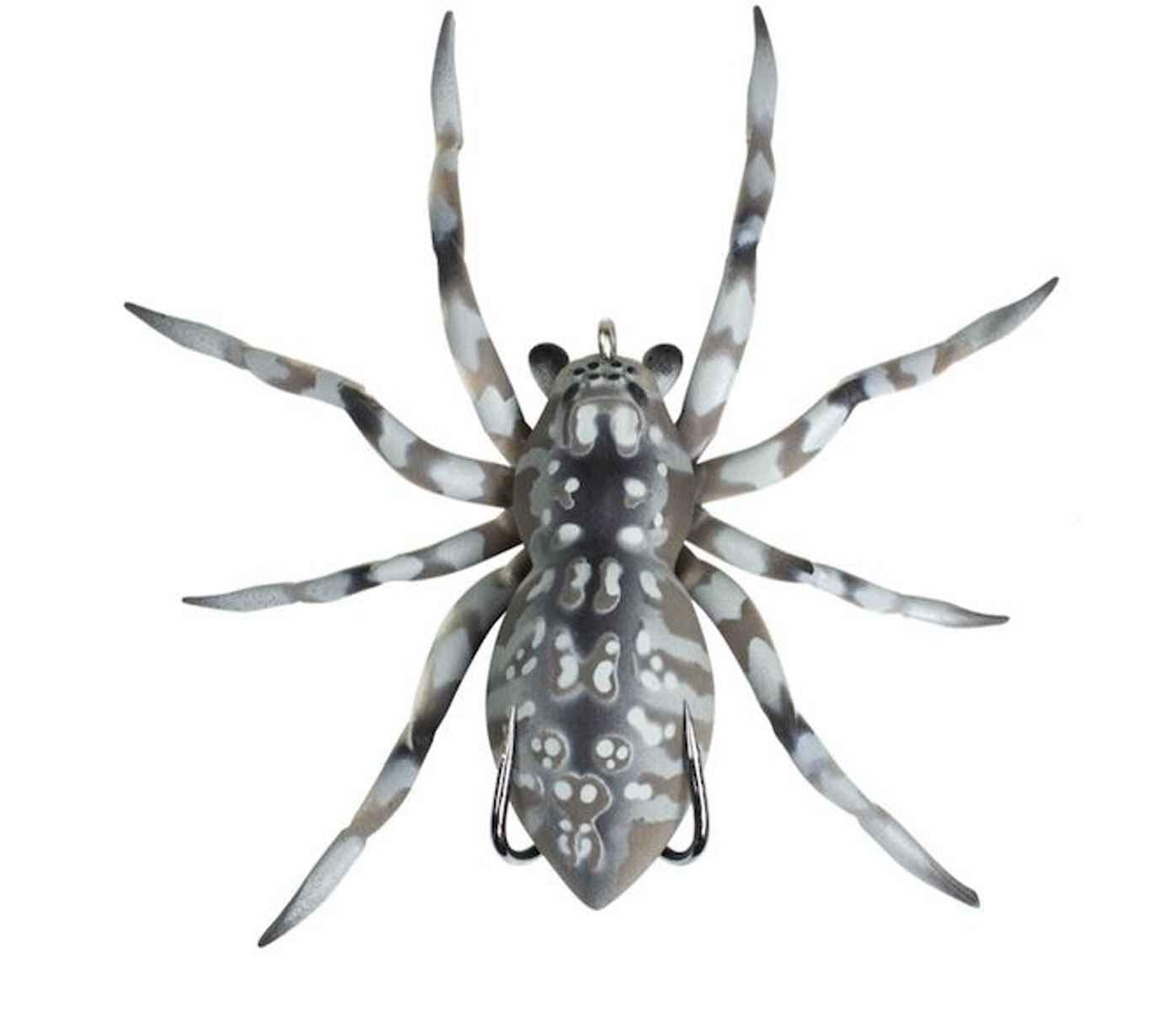 Lunkerhunt Phantom Spider lure front view with lifelike legs for bass topwater action