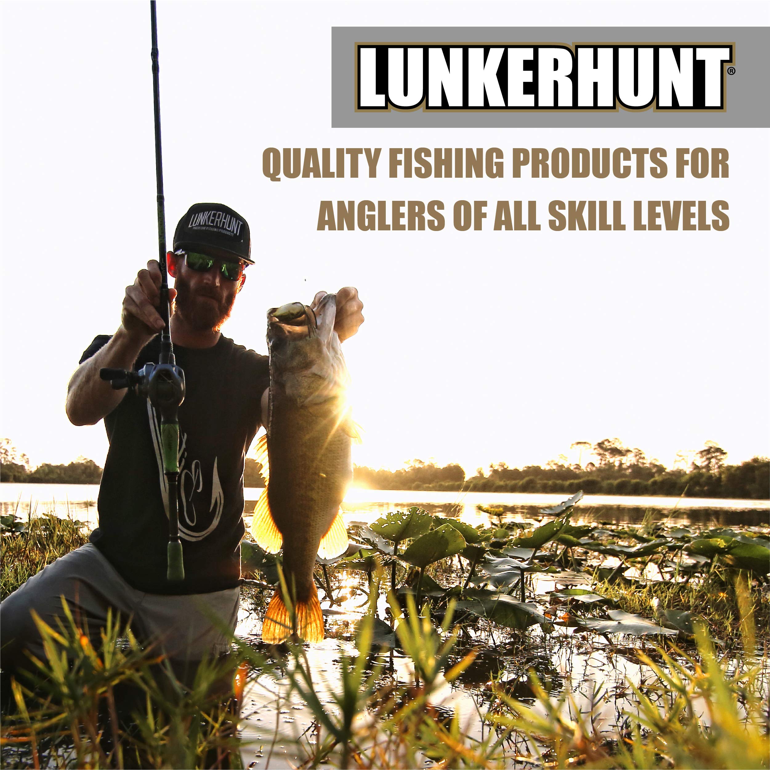 Lunkerhunt Phantom Spider lure Poison color for high visibility to bass.