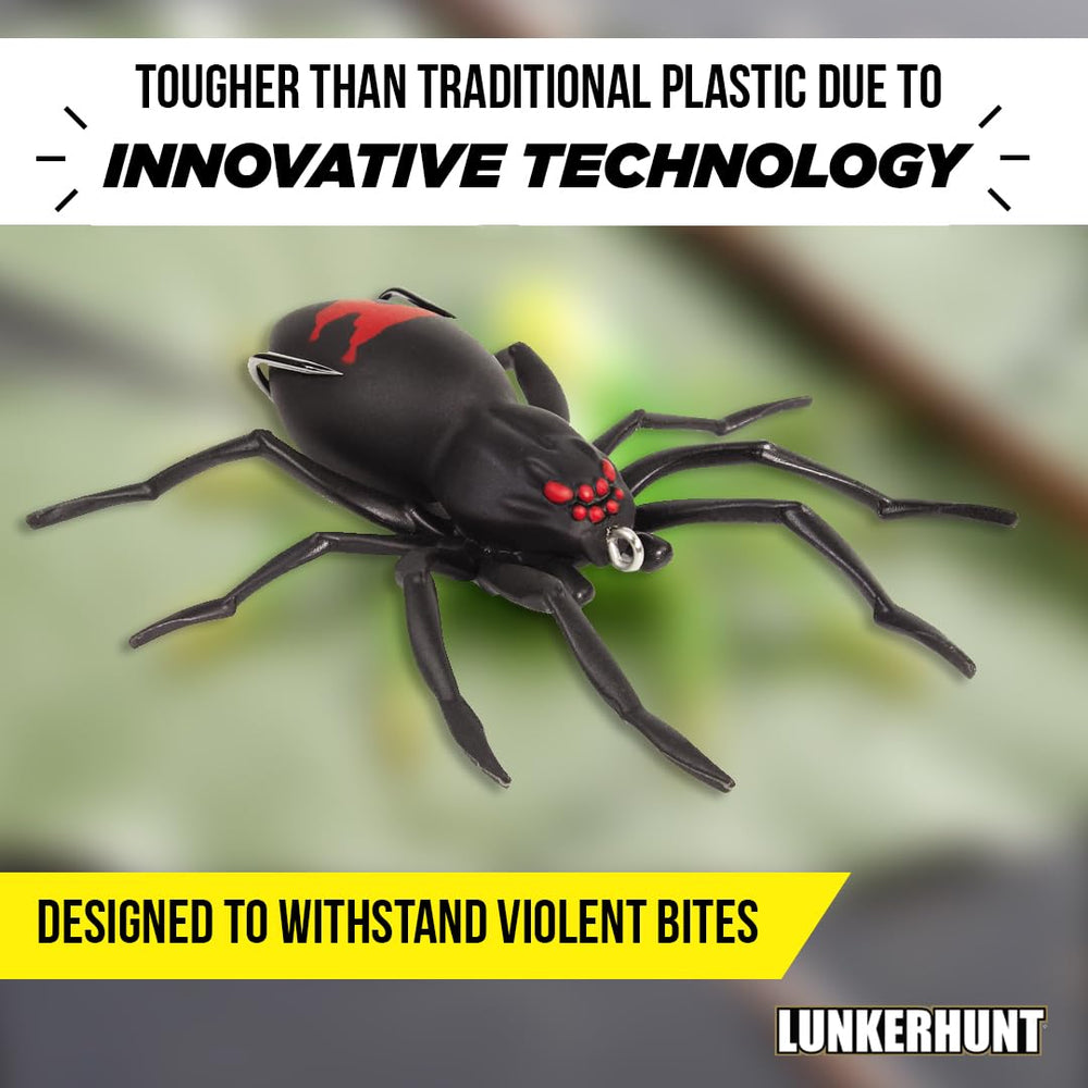 LUNKERHUNT Phantom Spider with two sharp hooks enables confident hookups for bass.