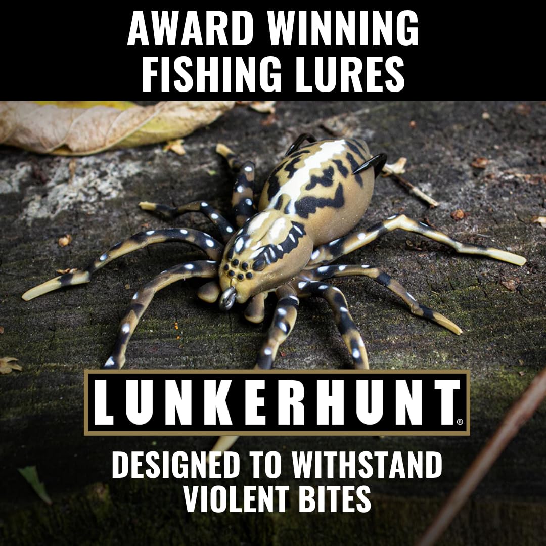 Ultra-durable Phantom Spider lure withstands big bass bites