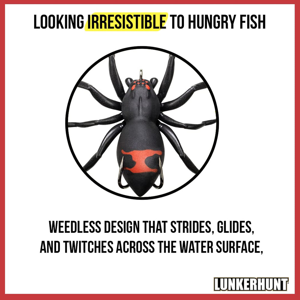 LUNKERHUNT Phantom Spider weedless design enables snag-free casts through heavy cover.