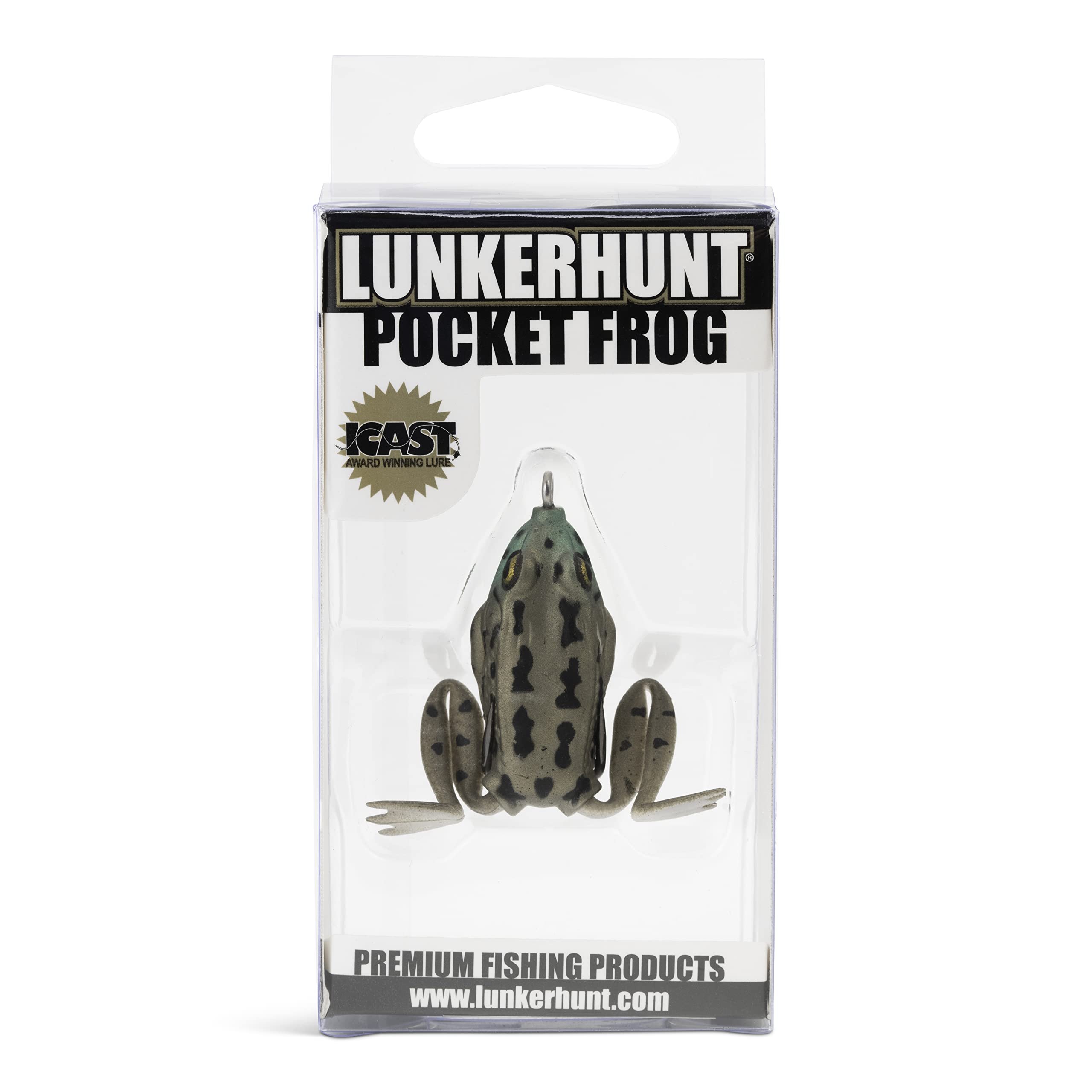 Lunkerhunt Pocket Frog lure versatile for bass, trout, and pike anglers.