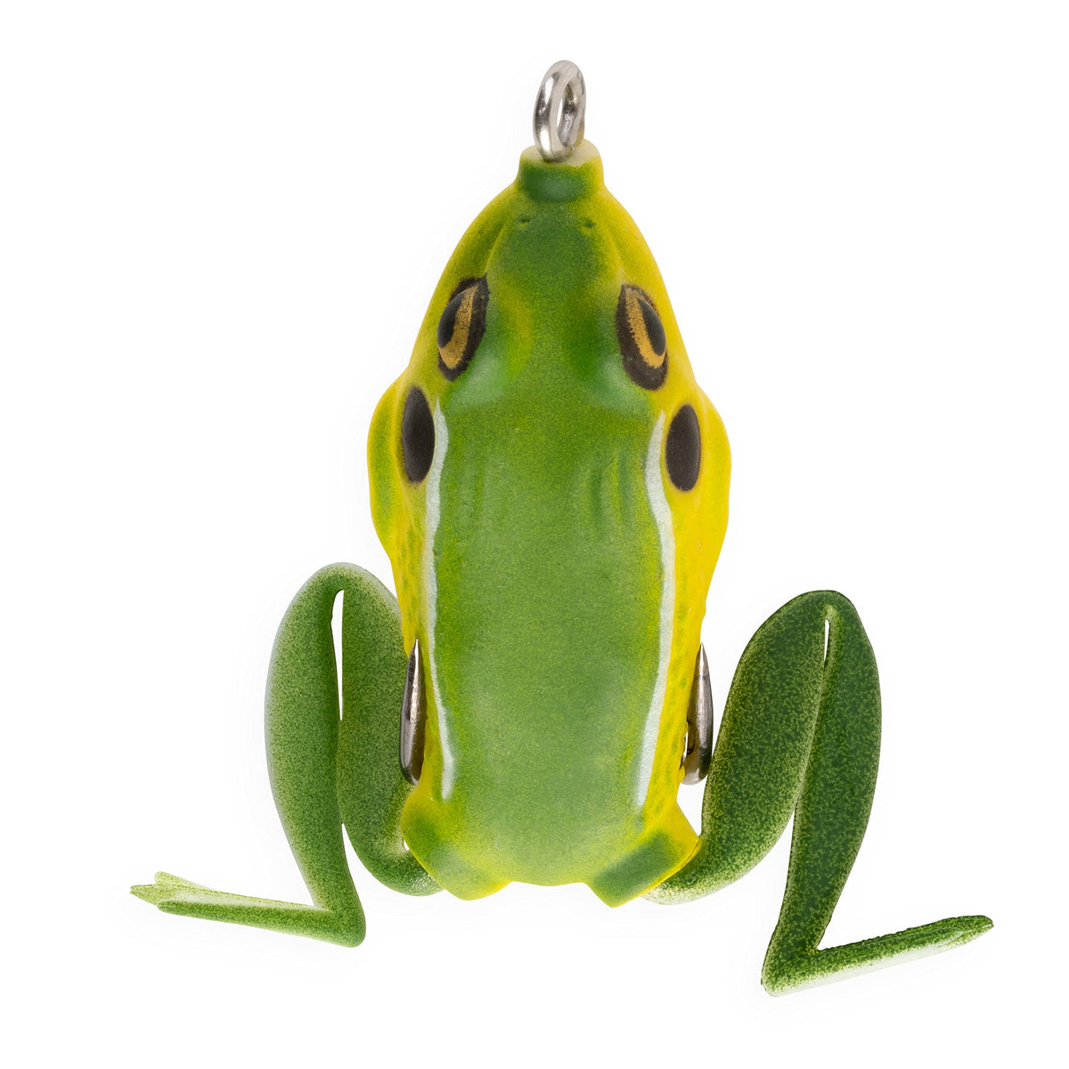 LUNKERHUNT Pocket Frog lure closeup bull color showing lifelike finish for bass