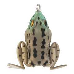 Lunkerhunt Pocket Frog lure header shows compact topwater action for bass.