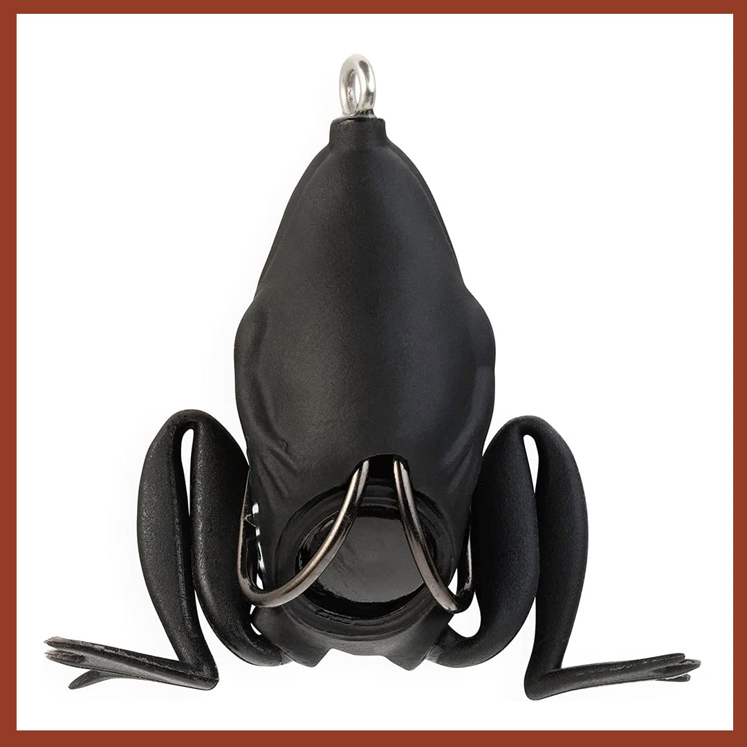 Lunkerhunt Pocket Frog soft hollow body emphasizes natural movement and durability.