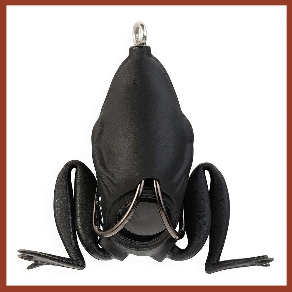Lunkerhunt Pocket Frog soft hollow body emphasizes natural movement and durability.