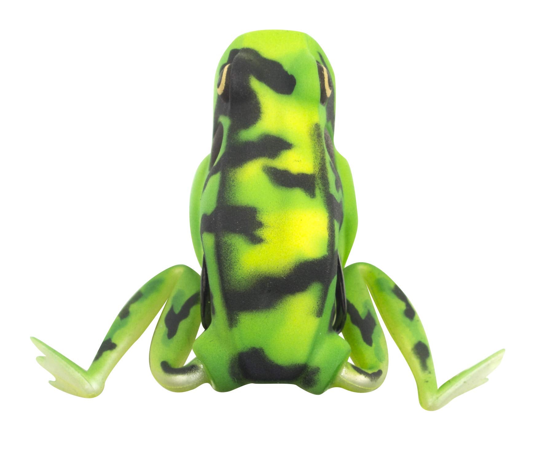 Lunkerhunt Popping Frog lure enabling topwater bass action with weedless design in Sierra