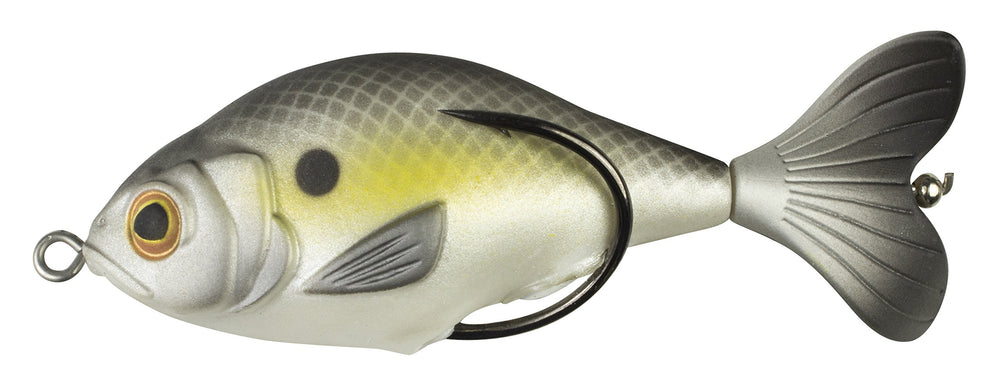 Lunkerhunt Propfish Shad Gizzard top view shows surface churn for shallow water fishing