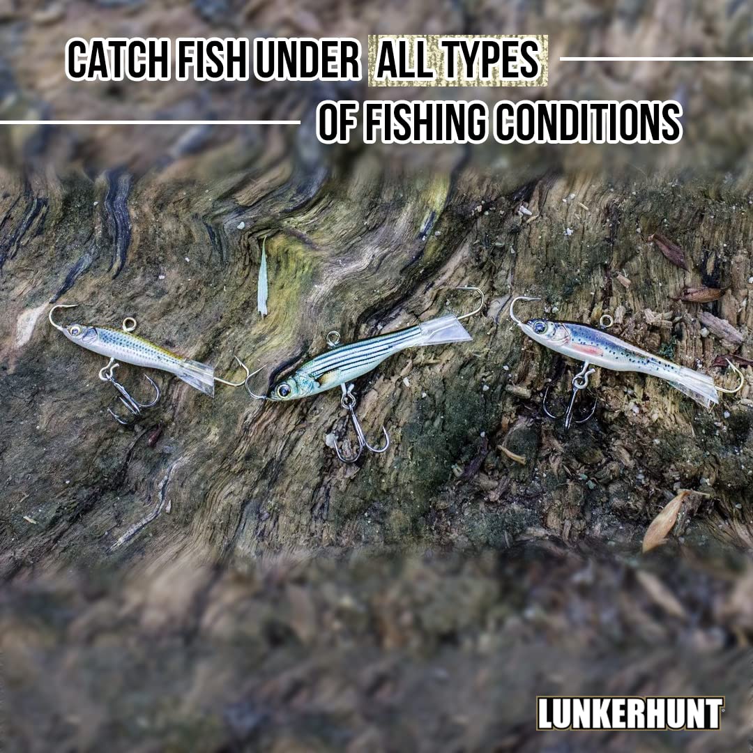 Lunkerhunt Straight Up Jig ultra-sharp hook improves hooksets.