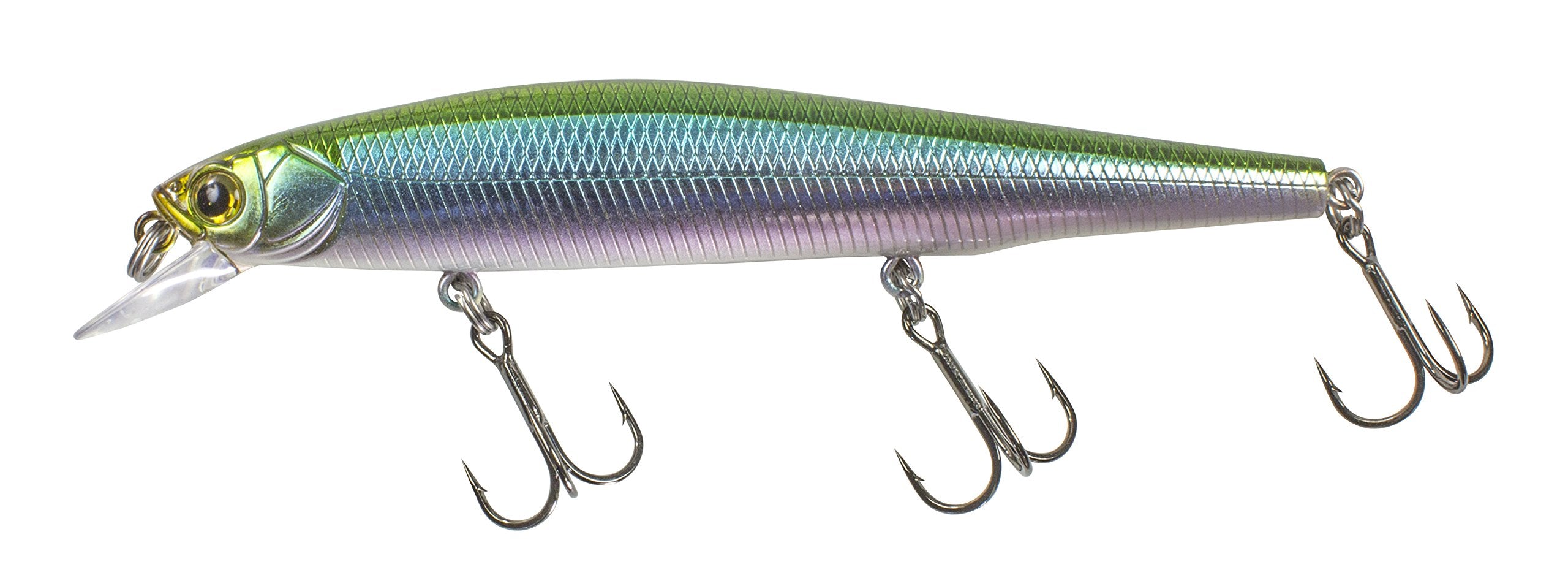 Lunkerhunt Sushi03 Naturals-Sushi jerk bait 110s-greenback ready to trigger freshwater bites