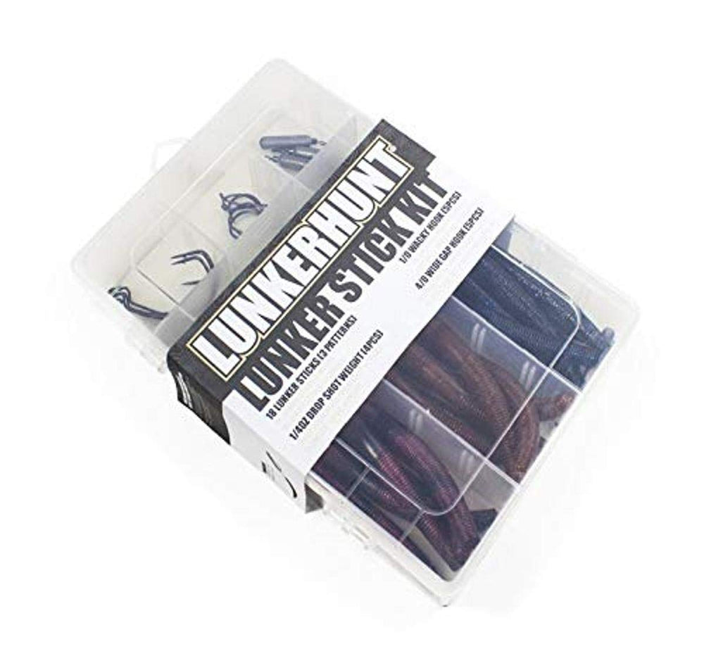 Lunkerhunt Wacky Worms soft plastics for versatile bass fishing with salt-impregnated 5-inch bodies.