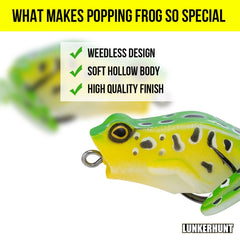 Lunkerhunt weedless-design-hooks ensures smooth fishing through grass and cover.