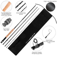 64 fly fishing flies in a tackle box for Lunmon starter kit