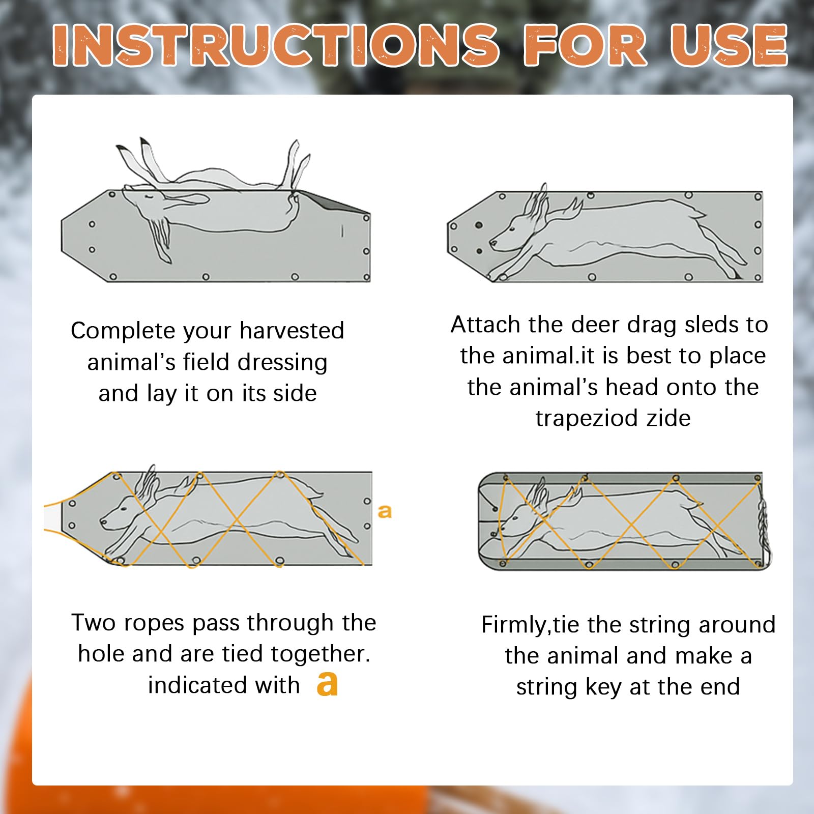 Lunmon deer drag nitrile gloves – protective gear for clean post-hunt prep.
