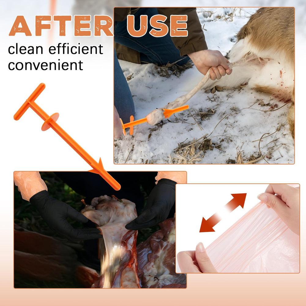 Lunmon deer drag sled tie-downs – secure anchoring on uneven terrain.