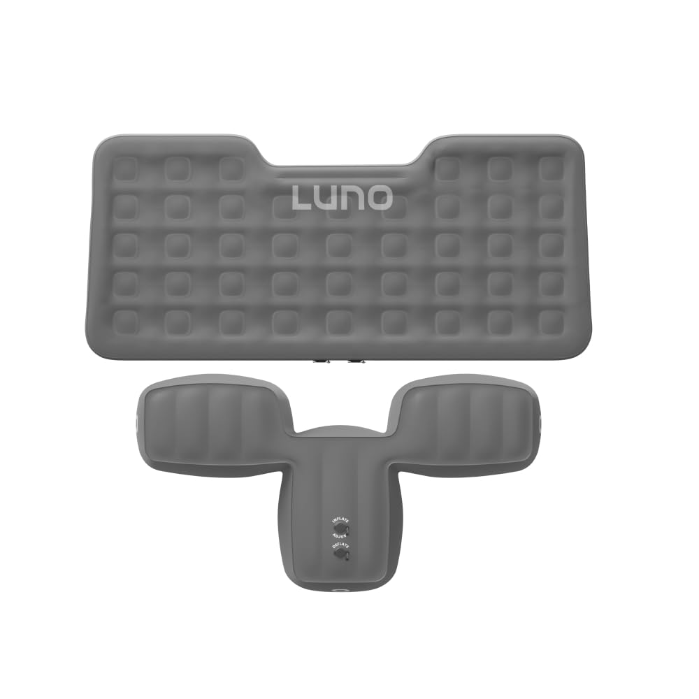 Luno Air Front Cab Mattress in front-view demonstrates comfortable overnight sleeping in vans.