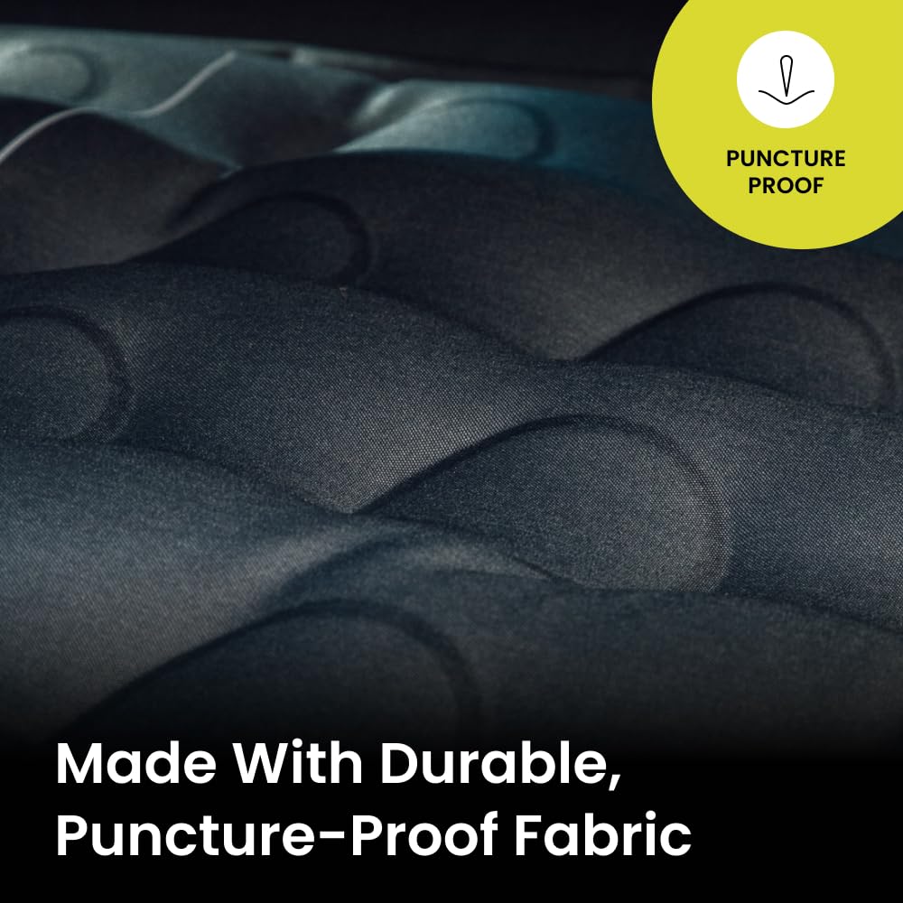 Luno Air Mattress sleeps two people up to six feet two inches long.