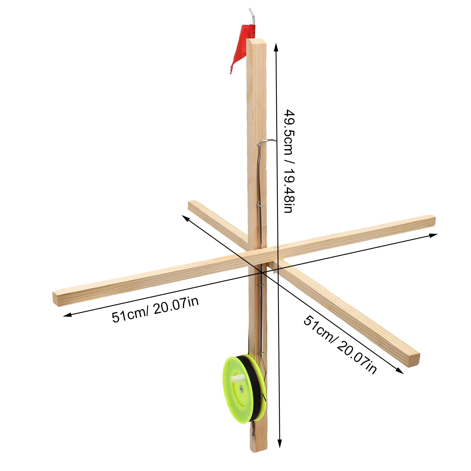 Luocute compact lightweight design for portable ice fishing gear