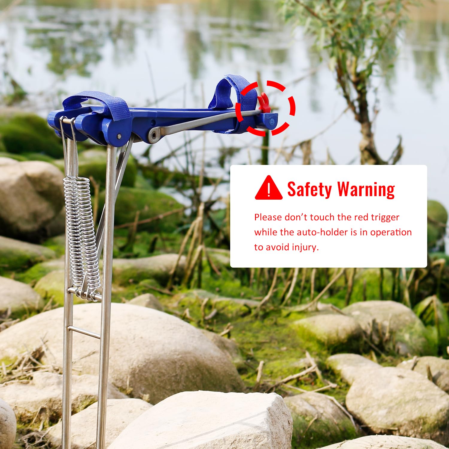Corrosion-resistant stainless steel construction of Luoyer rod holder