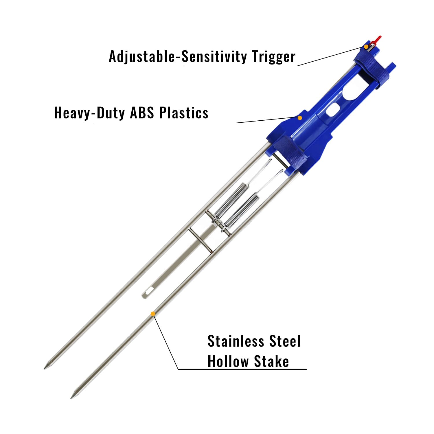 Two Luoyer automatic spring rod holders for shore fishing