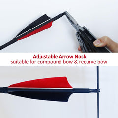 Luoyer durable shafts resist bending under high-poundage bows.