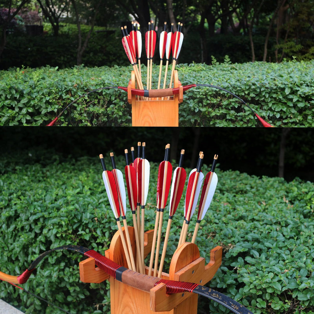 Luoyer 31inch arrows suit longbow sessions with steady flight.
