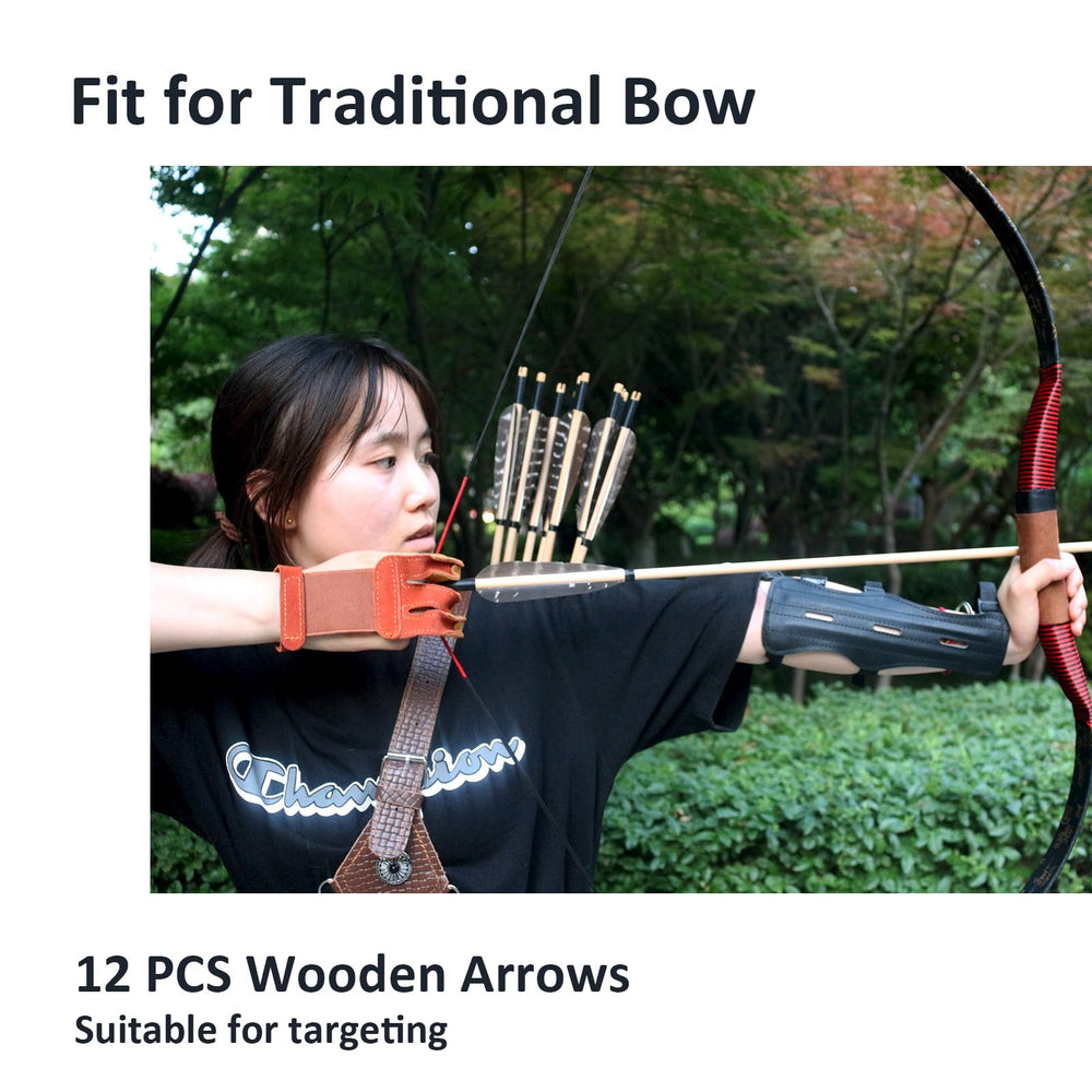 Luoyer arrows have a smooth wooden finish reducing palm wear