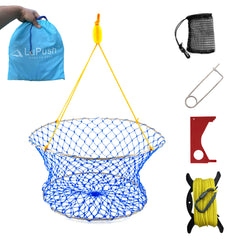LUPUSH Crab Ring Trap collapsible design enables quick storage after crabbing.