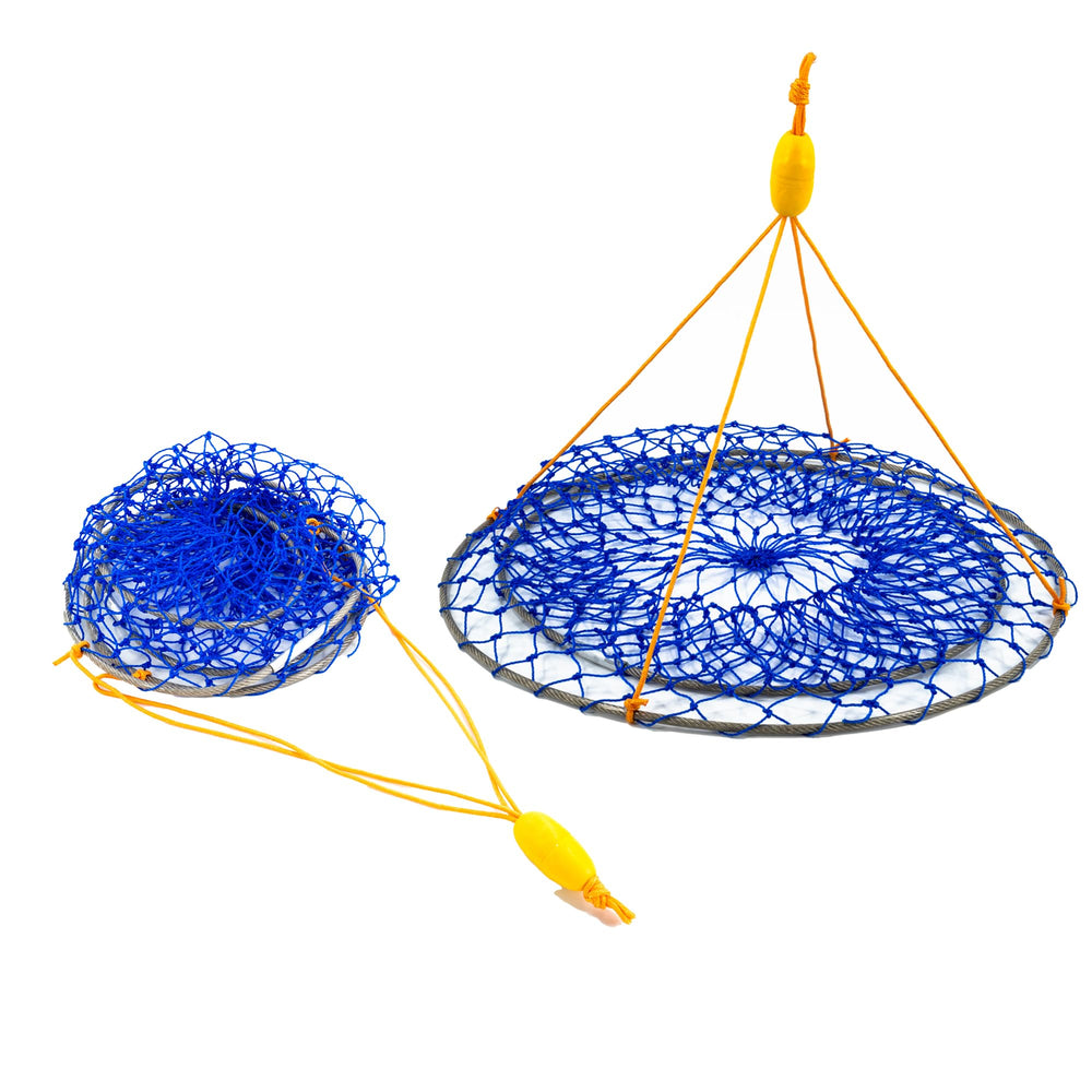 LUPUSH Crab Ring Trap folds flat for compact transport.