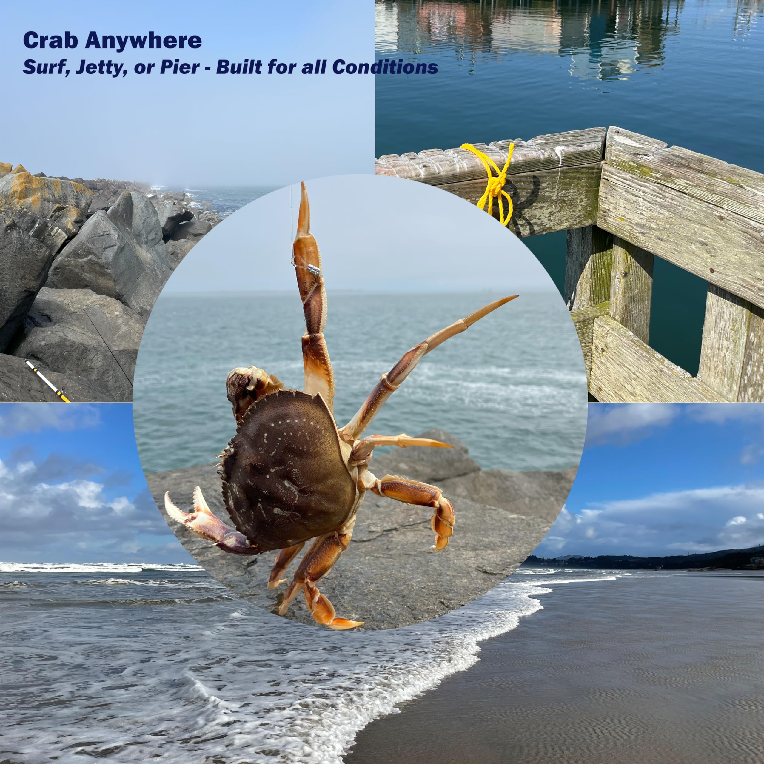 Rugged crab trap withstands heavy tension