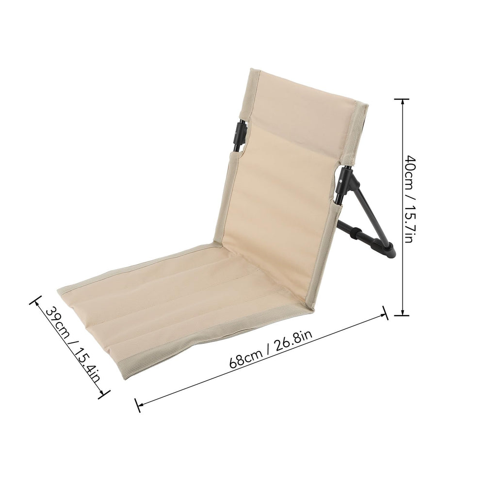 Luqeeg Beach Mat Lounge Chair compact and lightweight for on-the-go sunny days.