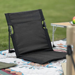 Luqeeg Beach Mat Lounge folds quickly for fast setups.
