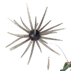 Lure Bait for Black Pits with sea urchin design attracts bass and catfish.