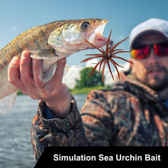 Lure Bait grass skirt detail adds natural flutter.