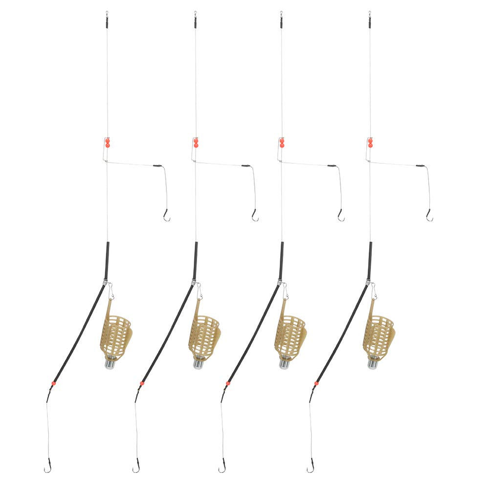 Compact lure cage assembly with hole cutting