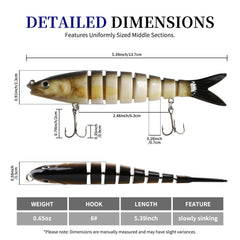 Sharp high-carbon steel hooks on lure kit