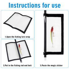 Medium size lure wrap for storage - clear PVC