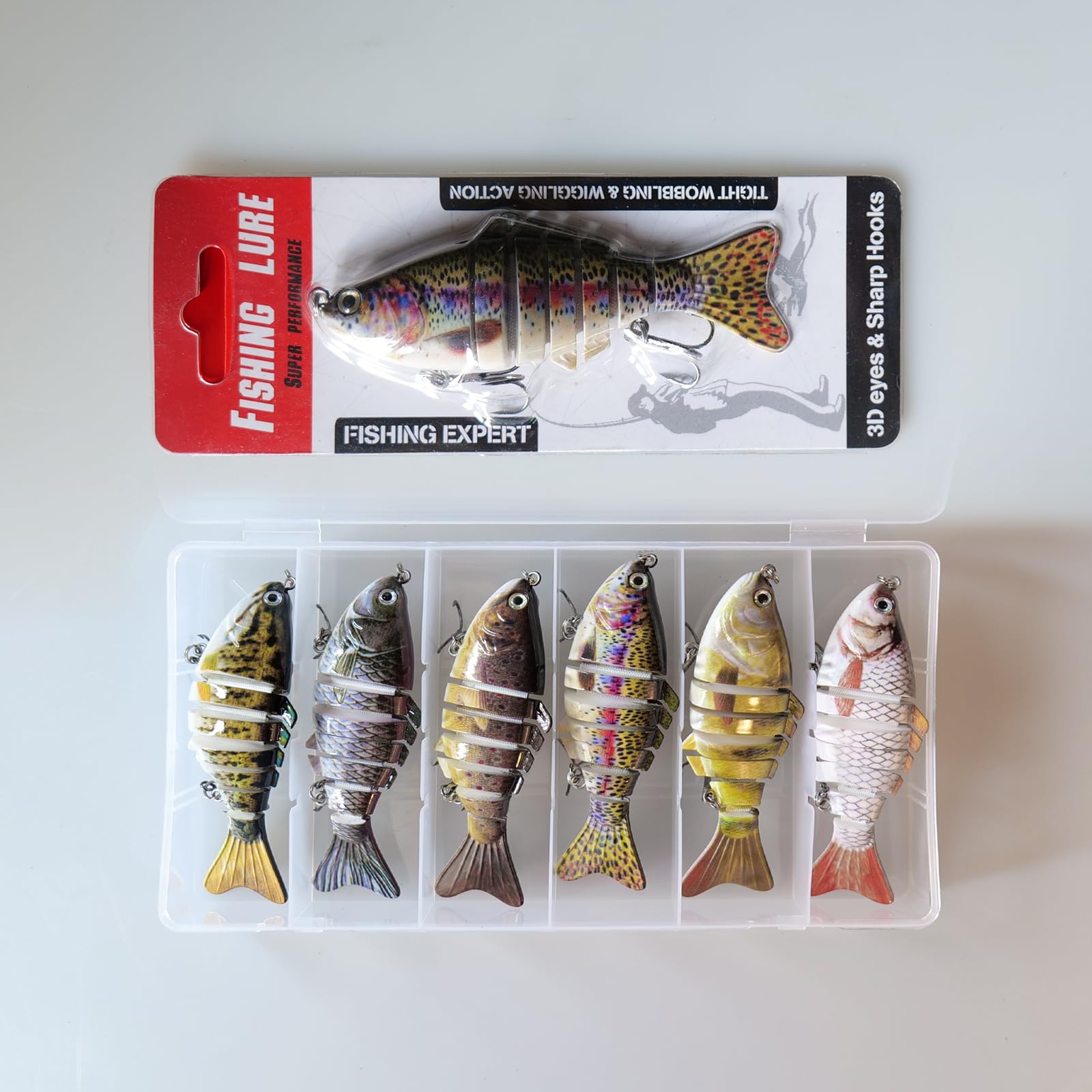 Lures attracting bass, pike, trout and other species