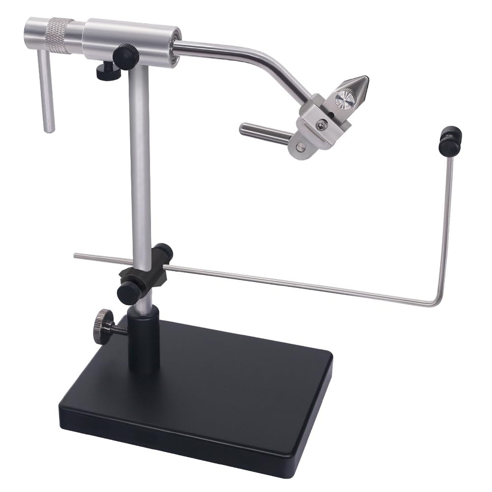 Front view of LURELINK rotary fly tying vise