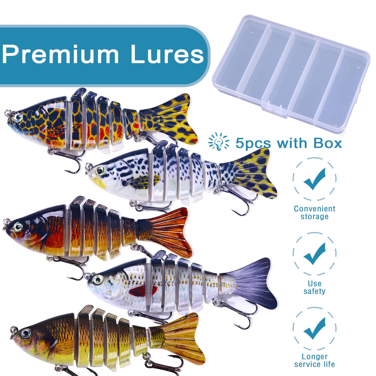 LURESMEOW 3D eyes and biomimetic coating for lifelike appearance.