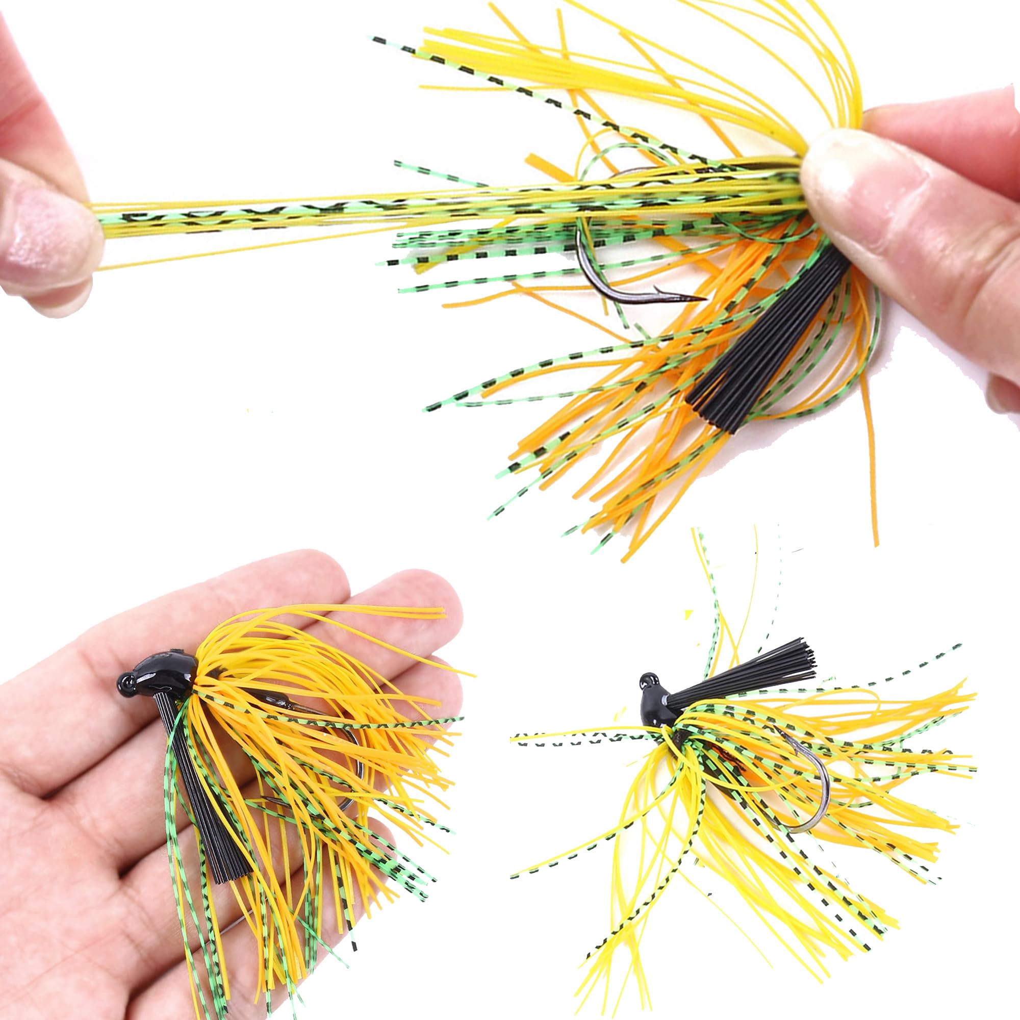 Jig with weed guard design for weed-free casting
