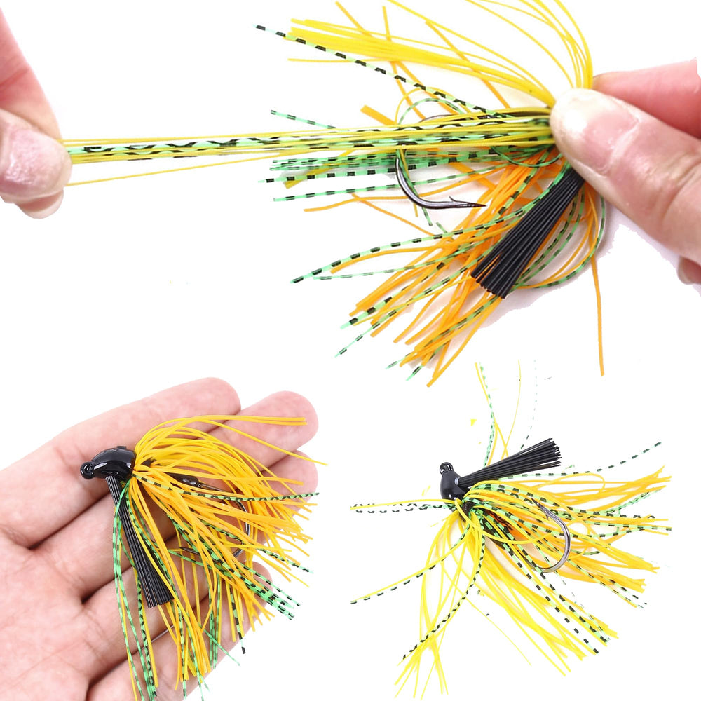 Jig with weed guard design for weed-free casting