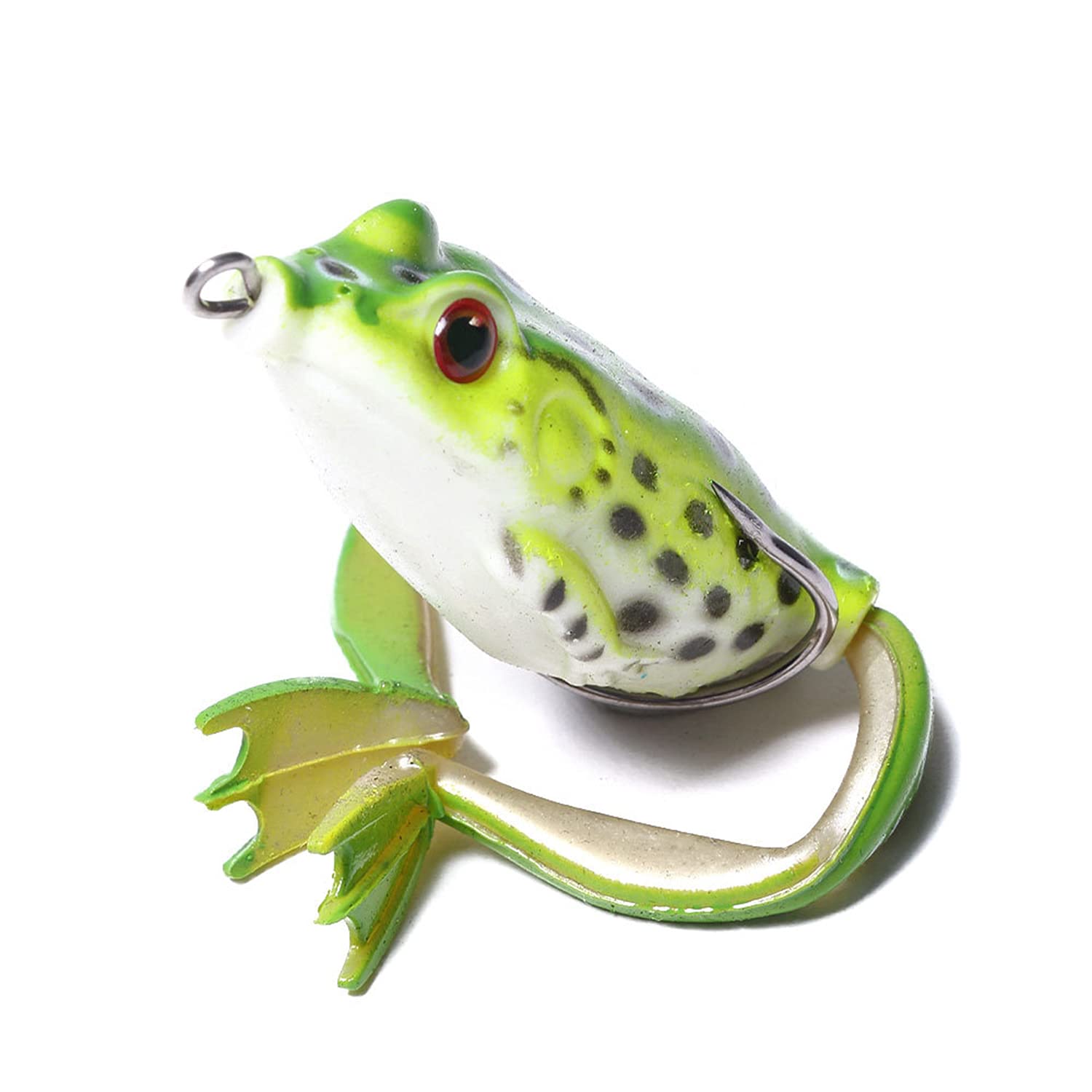 LURESMEOW soft frog swimbait with weedless design for freshwater fishing.