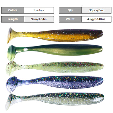 Close-up of bright sequined paddle tail design