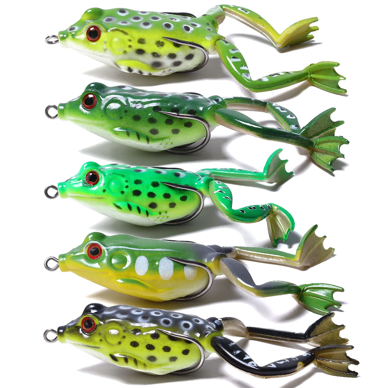 LURESMEOW topwater frog lure in action for bass and pike.