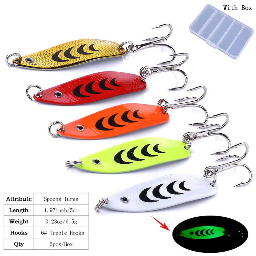 Close-up of electroplated metal spoon lure with bright reflective finish