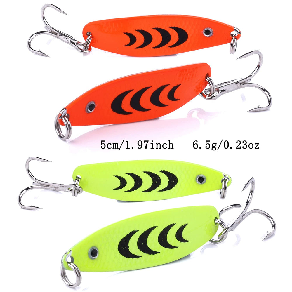 Spoon lure creating a dazzling water flash during retrieve