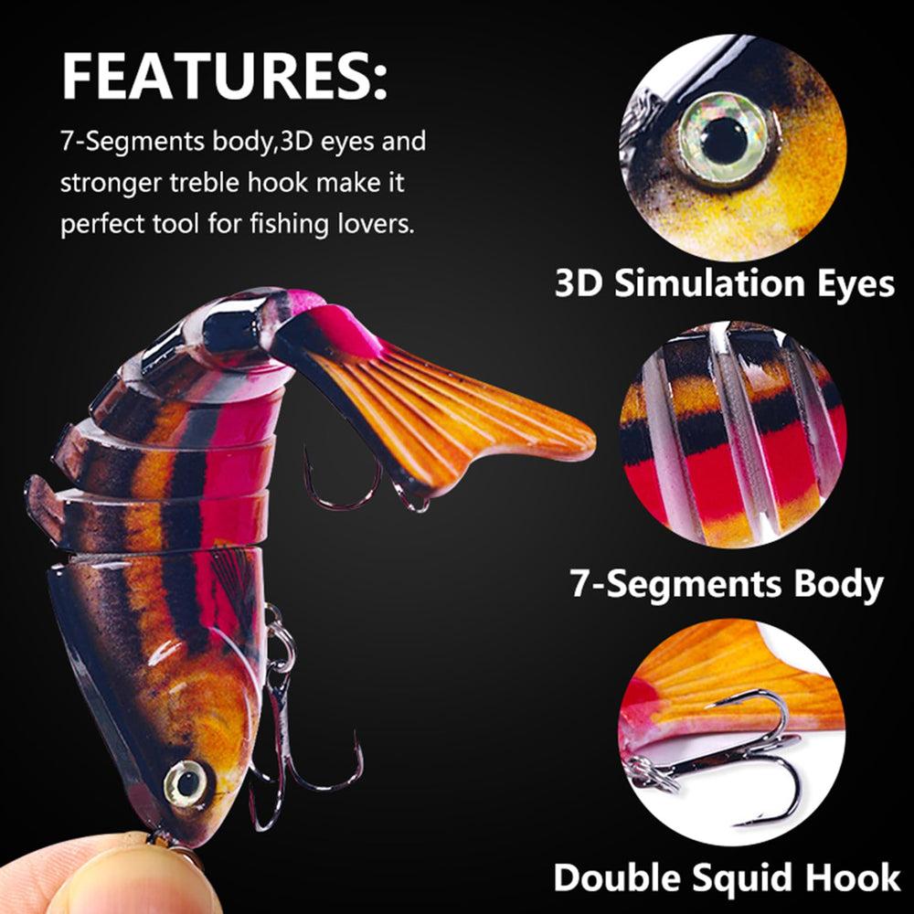 LURESMEOW 3D full-body lure with holographic eyes looks real to attract.