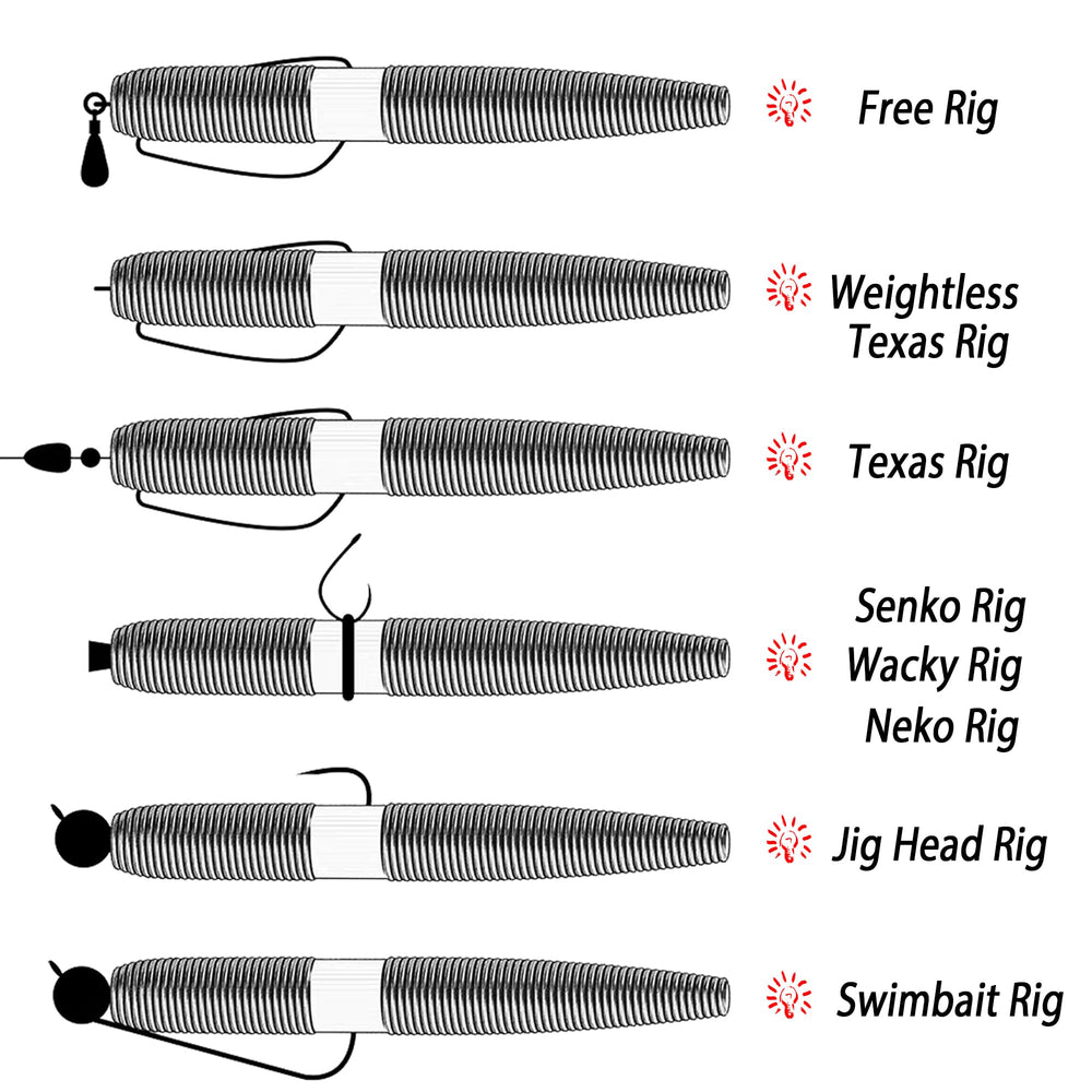 LURESMEOW 3D ribs bubble-trail provides tactile water ripples and tempting vibrations.