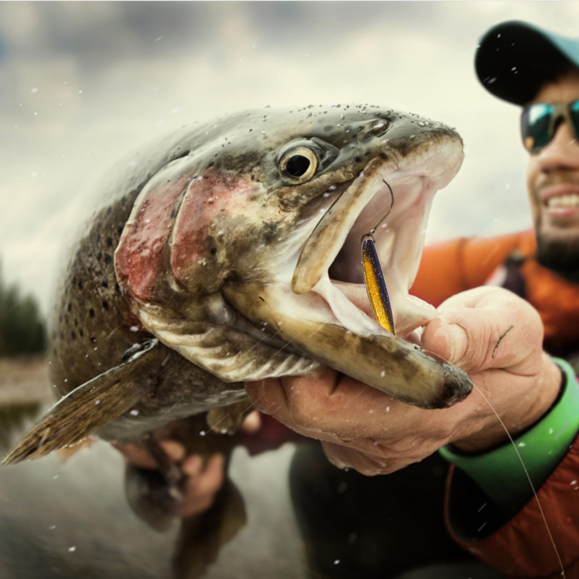 LURESMEOW bass and trout targets respond to lifelike paddle tail action
